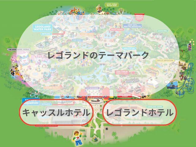 レゴランドの地図